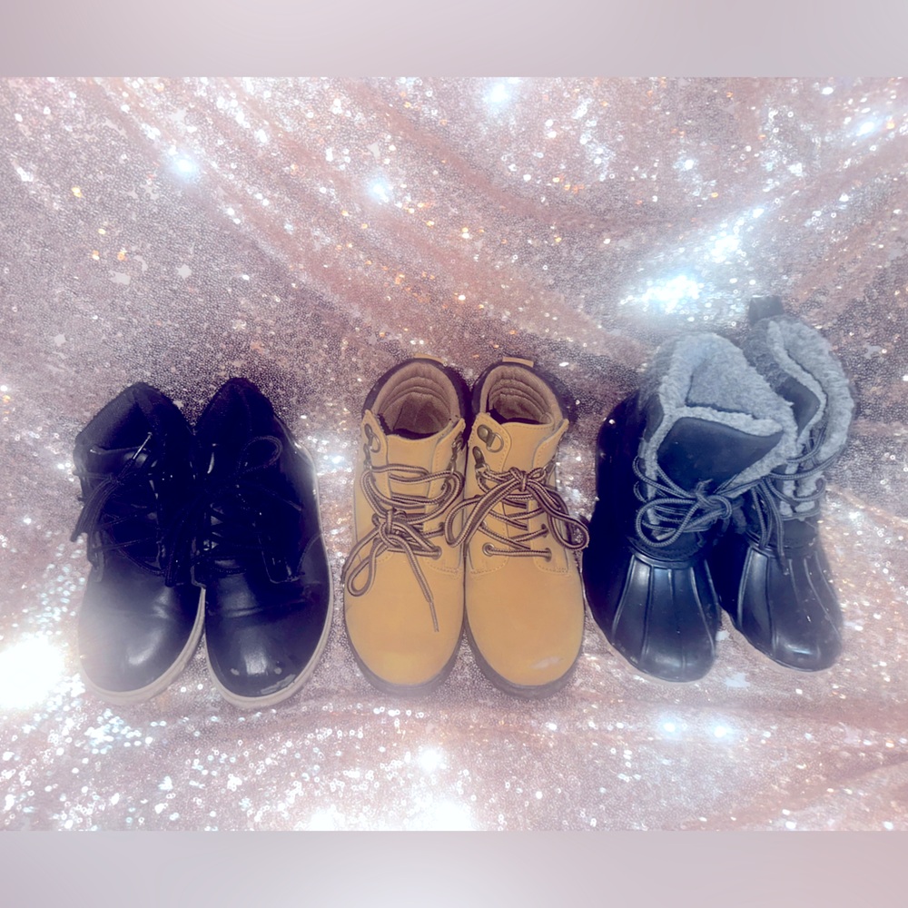 Boys sz 12 Set of 3 Stylish Boots for fall/winter